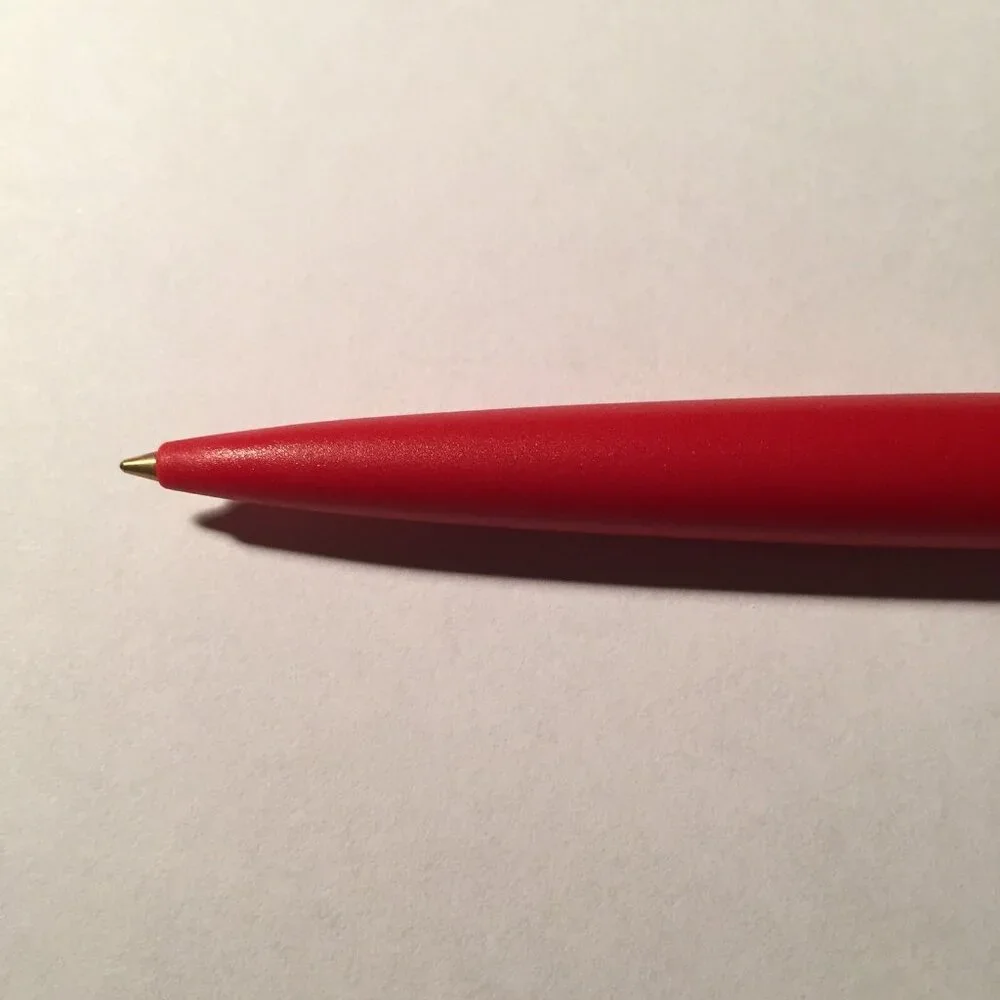 BJ Marsh Travel Agency Floaty Pen Tourism Advertising Promo Red Bus Moves